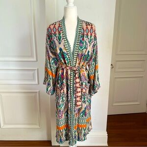 Zara Divino Belted Kimono Multi Color